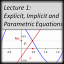 Lecture 1 - Explicit, Implicit and Parametric Equations