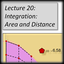 Lecture 20 - Integration, Area and Distance