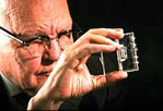 Jack Kilby with Integrated Circuit